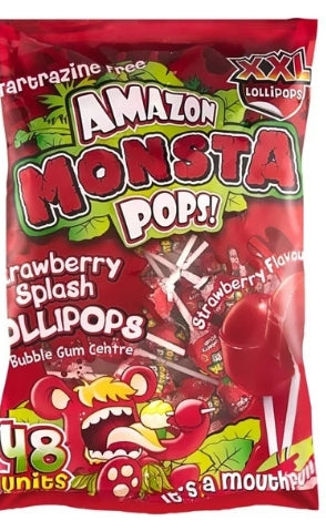 Amazon Lollipops Strawberry (48's)