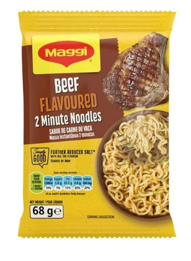 Maggi 2 minute noodle 5x68g Beef
