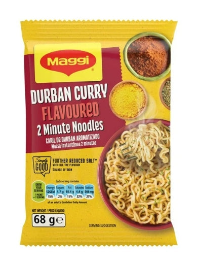 Maggi 2 minute noodles 5x68g Durban Curry